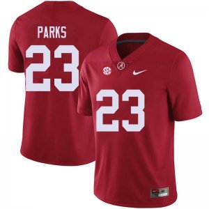 NCAA Men's Alabama Crimson Tide #23 Jarez Parks Stitched College 2018 Nike Authentic Red Football Jersey QR17H16BF